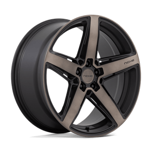 Niche 1PC M271 TERAMO 5X114.3 20X9 +42 MATTE BLACK WITH DOUBLE DARK TINT FACE