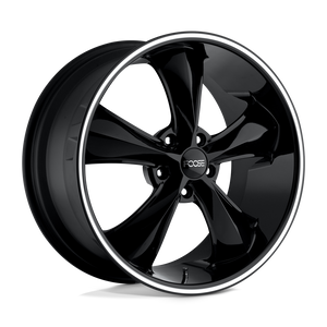 Foose 1PC F104 LEGEND 5X120 20X8.5 +35 GLOSS BLACK MILLED