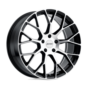 Petrol P2B 4X114.3 15X7 +40 GLOSS BLACK W/ MACHINED FACE
