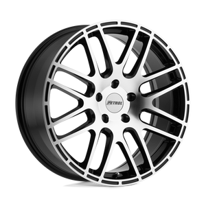 Petrol P6A 5X120 18X8 +35 GLOSS BLACK W/ MACHINED CUT FACE