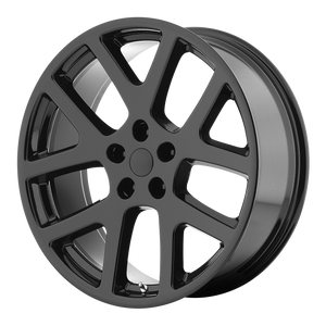 Performance Replicas PR149 5X115 20X9 +18 GLOSS BLACK WITH CLEARCOAT