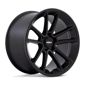 Rotiform 1PC R194 BTL 5X112 22X12 +35 MATTE BLACK WITH BLACK CAP AND INSIDE SPOKE DETAILS