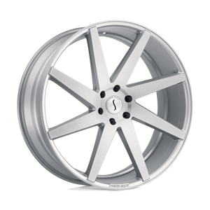 Status BRUTE 6X114.3 22X9.5 +30 SILVER W/ BRUSHED MACHINED FACE