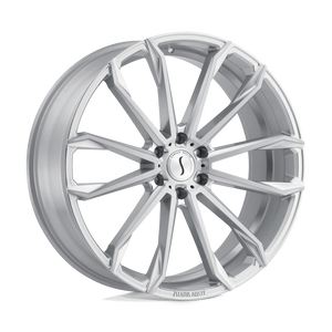 Status MASTADON 6X135 22X9.5 +30 SILVER W/ BRUSHED MACHINED FACE
