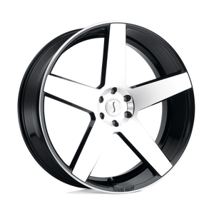 Status EMPIRE 5X139.7 24X9.5 +30 GLOSS BLACK W/ MACHINED FACE