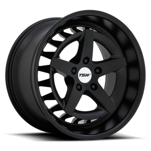 TSW DEGNER 5X112 18X8.5 +40 SEMI GLOSS BLACK