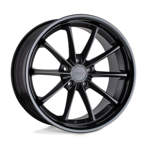 TSW SWEEP 5X112 18X8.5 +32 MATTE BLACK W/ GLOSS BLACK LIP