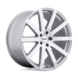 TSW BROOKLANDS 5X114.3 19X8 +20 SILVER W/ MIRROR-CUT FACE