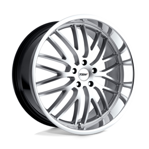 TSW SNETTERTON 5X120 19X8 +35 HYPER SILVER W/ MIRROR CUT LIP