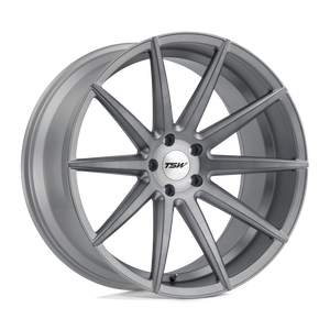 TSW CLYPSE 5X120 19X9.5 +20 TITANIUM W/ MATTE BRUSHED FACE