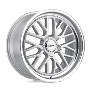 TSW HOCKENHEIM S 5X120 19X9.5 +20 SILVER W/ MIRROR CUT LIP
