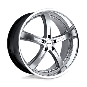 TSW JARAMA 5X120 19X9.5 +45 HYPER SILVER W/ MIRROR CUT LIP