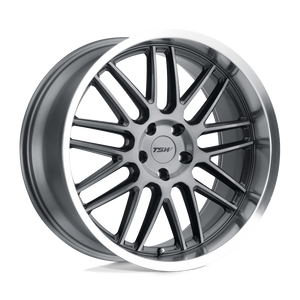 TSW AVALON 5X114.3 20X10 +40 GUNMETAL W/ BRUSHED GUNMETAL FACE & MACHINED LIP