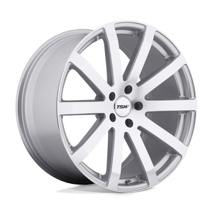 TSW BROOKLANDS 5X112 20X10 +42 SILVER W/ MIRROR-CUT FACE