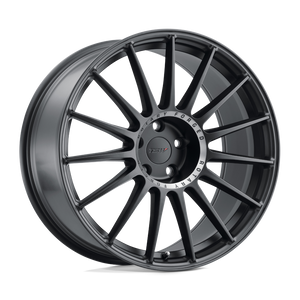 TSW PADDOCK 5X112 20X10 +40 SEMI GLOSS BLACK W/ MACHINED TINTED RING