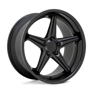 TSW LAUNCH 5X114.3 20X8.5 +20 MATTE BLACK WITH GLOSS BLACK LIP