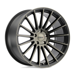 TSW LUCO 5X120 20X8.5 +35 MATTE BLACK W/ MACHINE FACE & DARK TINT