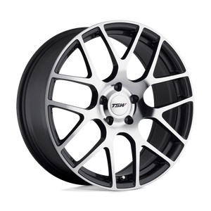 TSW NURBURGRING 5X114.3 21X10.5 +50 GUNMETAL W/ MIRROR CUT FACE