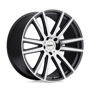 TSW GATSBY 5X130 22X10 +35 GUNMETAL W/ MIRROR-CUT FACE