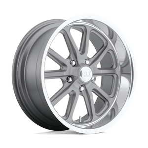 US Mag 1PC U111 RAMBLER 5X114.3 18X8 +1 MATTE GUN METAL MACHINED