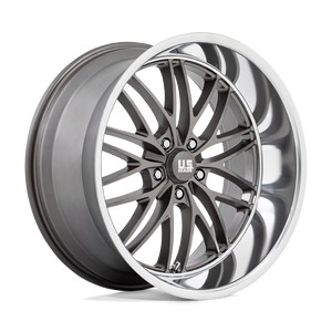 US Mag 1PC U139 SANTA CRUZ 5X127 22X10.5 +0 ANTHRACITE WITH DIAMOND CUT LIP