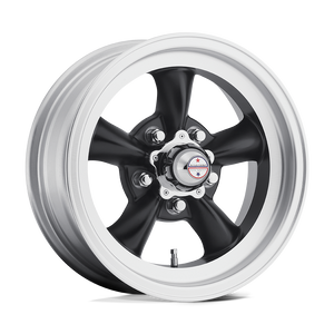 American Racing Vintage VN105 TORQ THRUST D 5X120.65 15X7 -6 SATIN BLACK MACHINED LIP