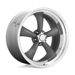 American Racing Vintage VN215 CLASSIC TORQ THRUST II 5X120.65 15X10 -44 MAG GRAY MACHINED LIP