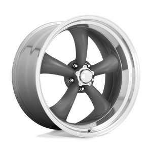 American Racing Vintage VN215 CLASSIC TORQ THRUST II BLANK 17X8 +8 MAG GRAY MACHINED LIP