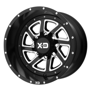 XD XD833 RECOIL 6X135 22X10 -18 SATIN BLACK MILLED WITH REVERSIBLE RING