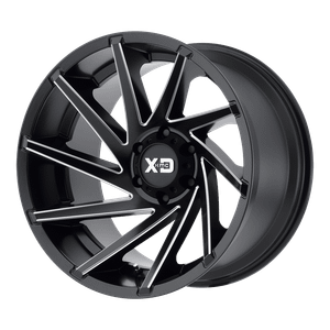 XD XD834 CYCLONE 8X180 20X9 +0 SATIN BLACK MILLED