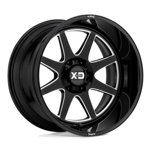 XD XD844 PIKE 6X120 20X9 +18 GLOSS BLACK MILLED
