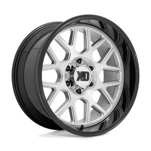 XD XD849 GRENADE 2 8X170 20X9 +0 BRUSHED MILLED WITH GLOSS BLACK LIP