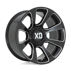 XD XD854 REACTOR 6X120/6X139.7 20X9 +18 GLOSS BLACK MILLED