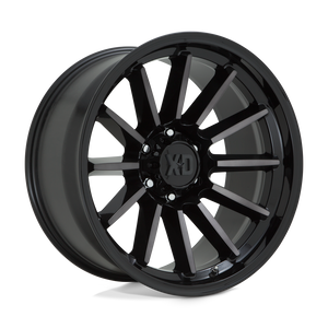 XD XD855 LUXE 5X127 20X10 -18 GLOSS BLACK MACHINED WITH GRAY TINT