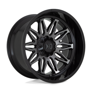 XD XD859 GUNNER 6X135/6X139.7 22X10 -18 GLOSS BLACK MACHINED WITH GRAY TINT
