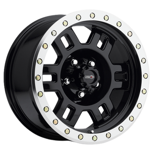 Vision Off-Road 398 Manx 5x139.7 15x8-19 Gloss Black Machined Lip