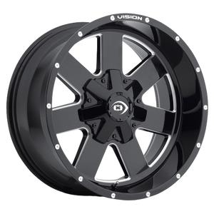 Vision Off-Road 411 Arc 8x170 20x9-12 Gloss Black Milled Spoke
