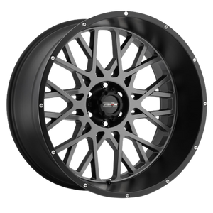 Vision Off-Road 412 Rocker 8x165.1 20x9+12 Anthracite with Satin Black Lip