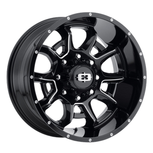 Vision Off-Road 415 Bomb 5x150 20x10-25 Gloss Black Milled Spoke