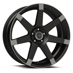 Vision Street-Designs 9042 Sultan 6x139.7 22x9.5+25 Matte Black w\Anthracite Spoke Ends