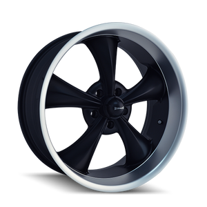 Ridler Type 695 5x114.3 20x10+38 Matte Black/Machined Lip