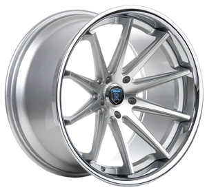 Rohana RC10 5x112 20x10+22 Machine Silver/Chrome Lip