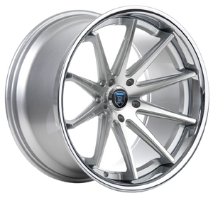 Rohana RC10 5x114.3 20x10+25 Machine Silver/Chrome Lip