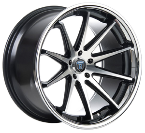 Rohana RC10 5x112 22x10.5+22 Machine Black/Chrome Lip