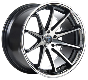 Rohana RC10 5x112 22x10.5+40 Machine Black/Chrome Lip