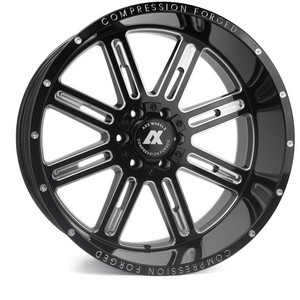 Axe AX4.0 6x135/6x139.7 22X12 -44 GLOSS BLACK MILLED