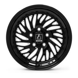 Axe AF10 UTV (right) 5x114 15X10 0 GLOSS BLACK MILLED