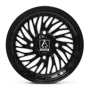 Axe AF10 UTV (left) 5x114 15X7 13 GLOSS BLACK MILLED