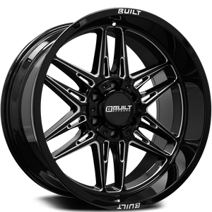 Axe BTO-5 6x135/6x139.7 20X9 0 GLOSS BLACK MILLED