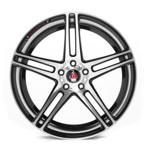 Axe EX12 5x108 19X9.5+38 BLACK AND POLISHED FACE